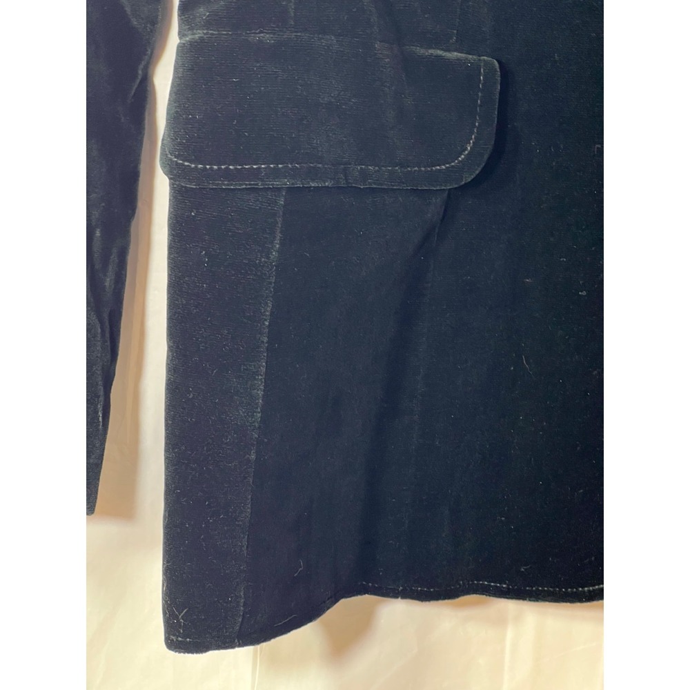 As is-Koret of California Vintage Black Velvet Blazer Union USA  business pro - Picture 3 of 16